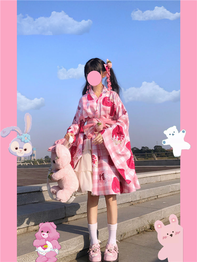 To Alice P605 Strawberry Bear Purse Multi-color Available