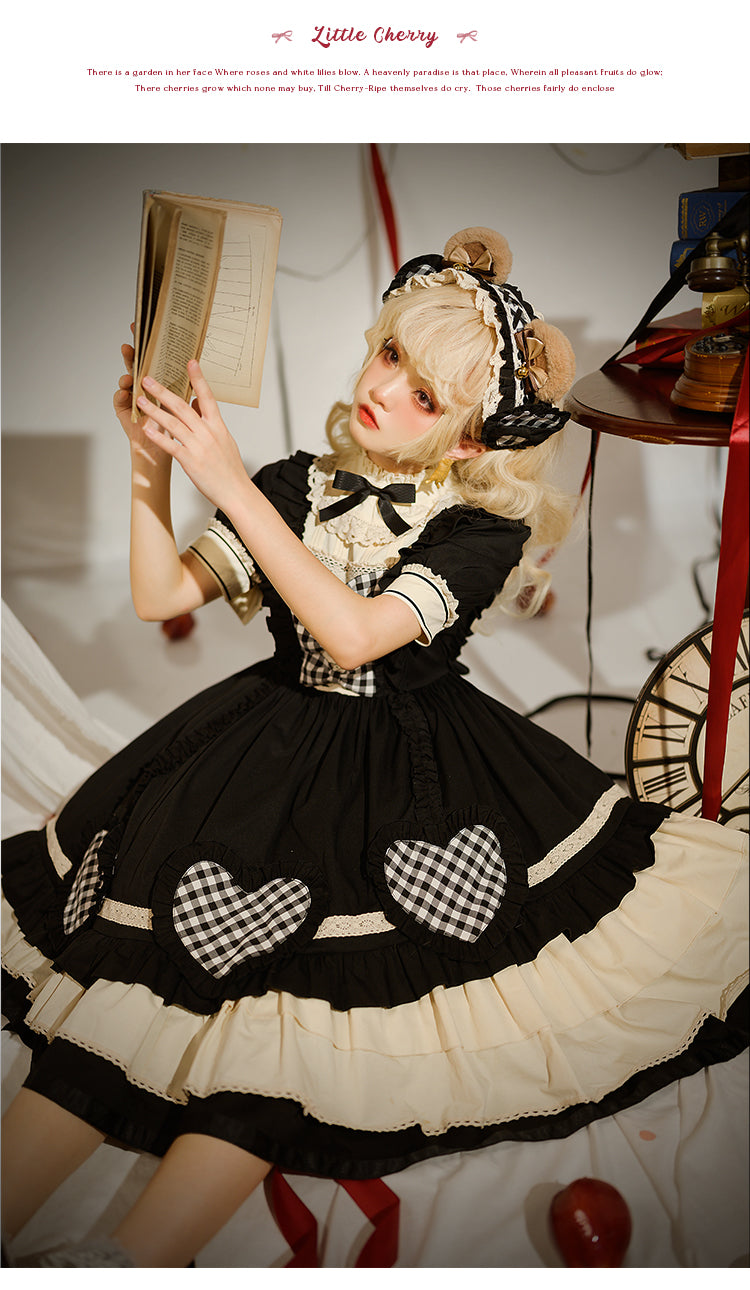 OP ♥Ready to Ship♥ To My Little Cherry ♥ Sweet Lolita Long Sleeve Dress