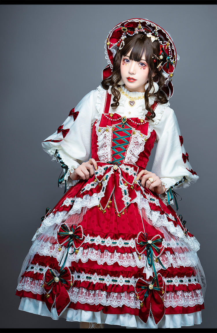 JSK Set♥Ready to Ship♥Leicester Christmas♥Sweet Lolita Dress