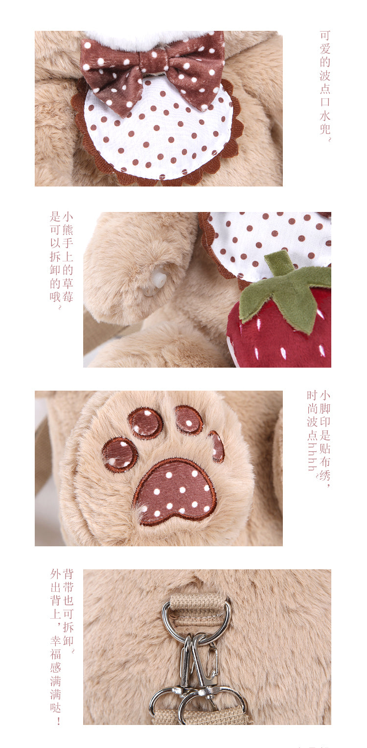 To Alice P605 Strawberry Bear Purse Multi-color Available