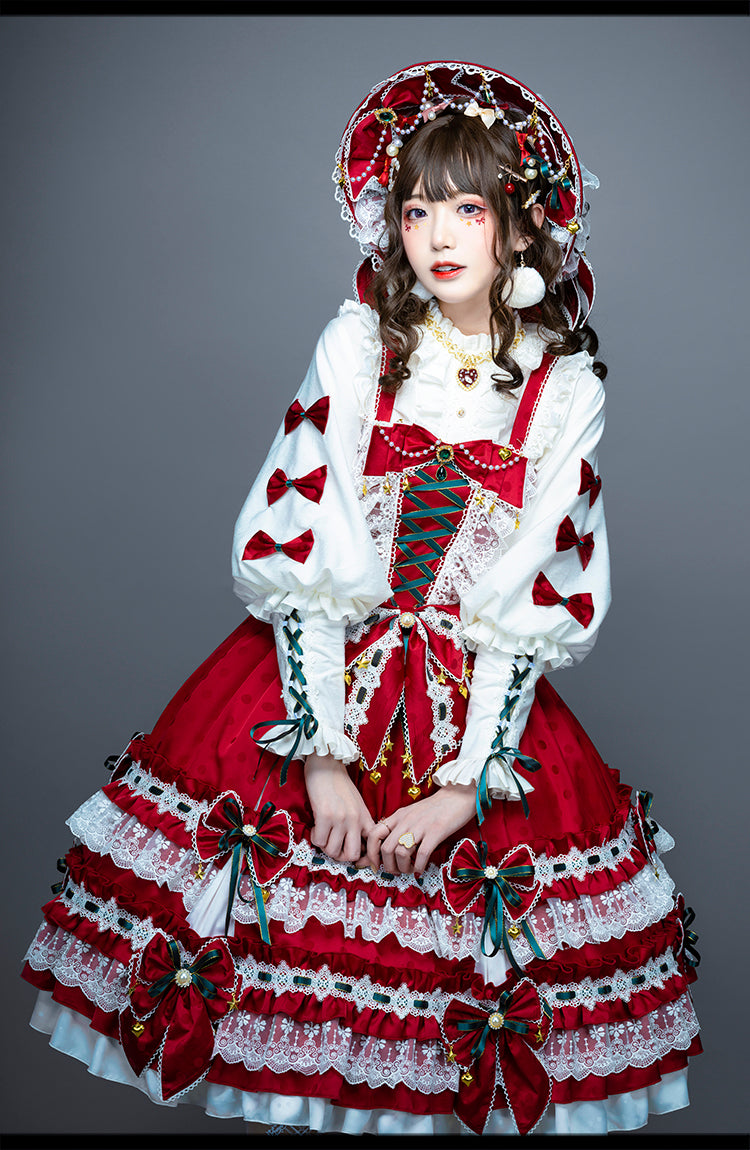 JSK Set♥Ready to Ship♥Leicester Christmas♥Sweet Lolita Dress