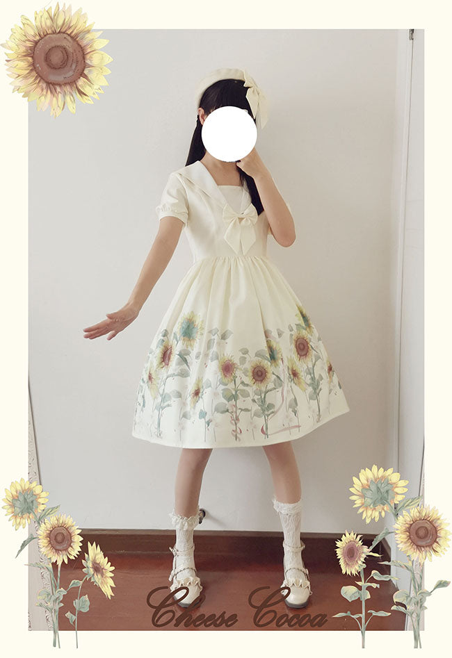 OP♥Ready to Ship♥Sunflower♥Sweet Lolita Dress