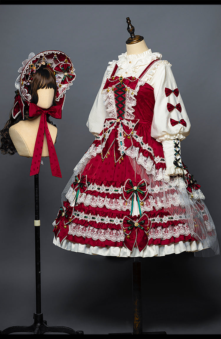 JSK Set♥Ready to Ship♥Leicester Christmas♥Sweet Lolita Dress