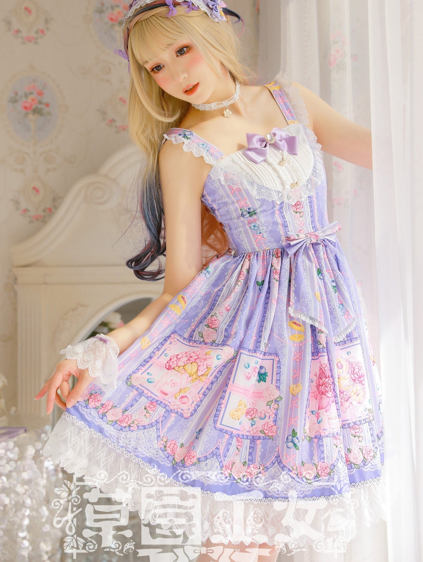 JSK♥Ready to Ship♥Blueberry Princess♥Sweet Lolita Dress