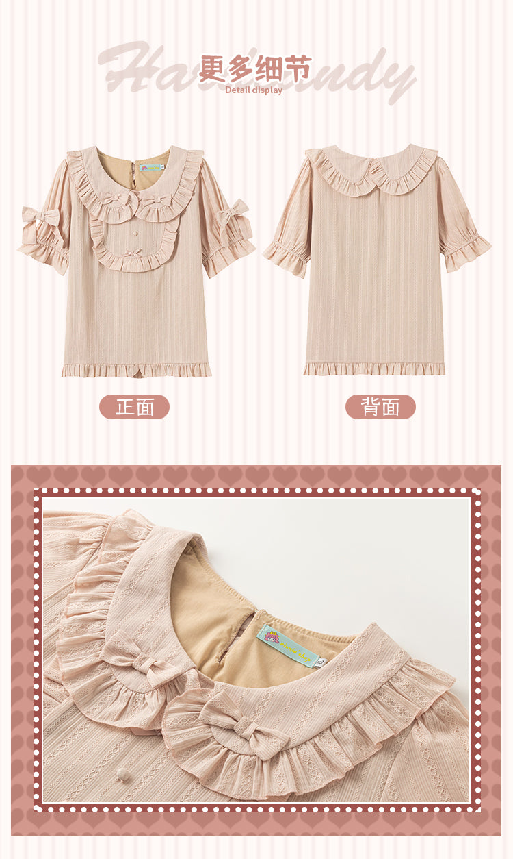 Plus Size Short Sleeve Blouse