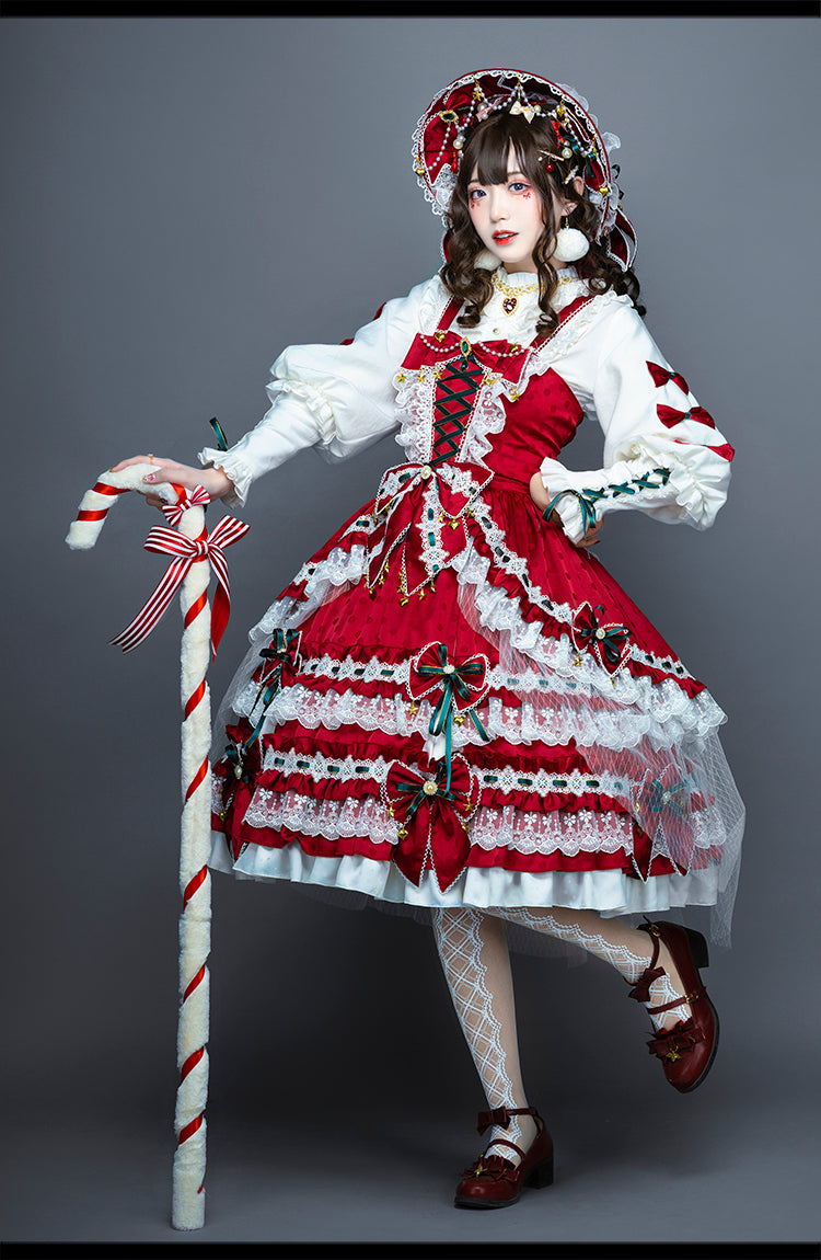 JSK Set♥Ready to Ship♥Leicester Christmas♥Sweet Lolita Dress