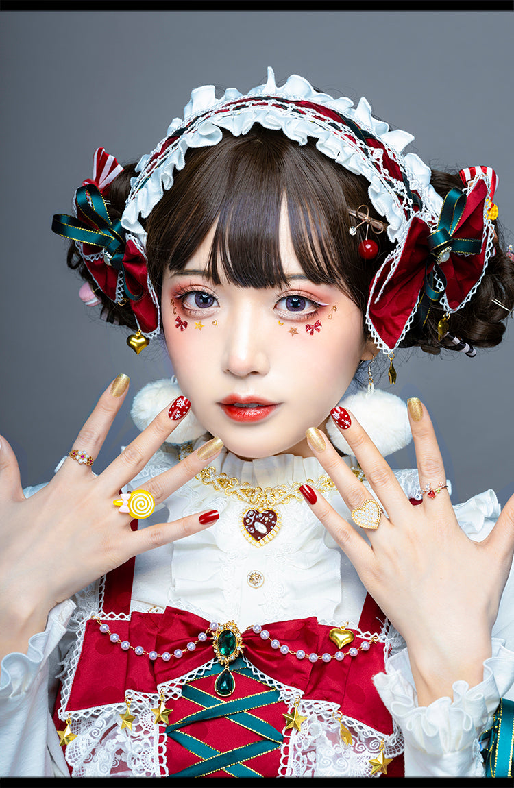 JSK Set♥Ready to Ship♥Leicester Christmas♥Sweet Lolita Dress