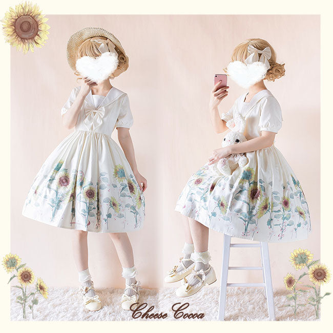 OP♥Ready to Ship♥Sunflower♥Sweet Lolita Dress