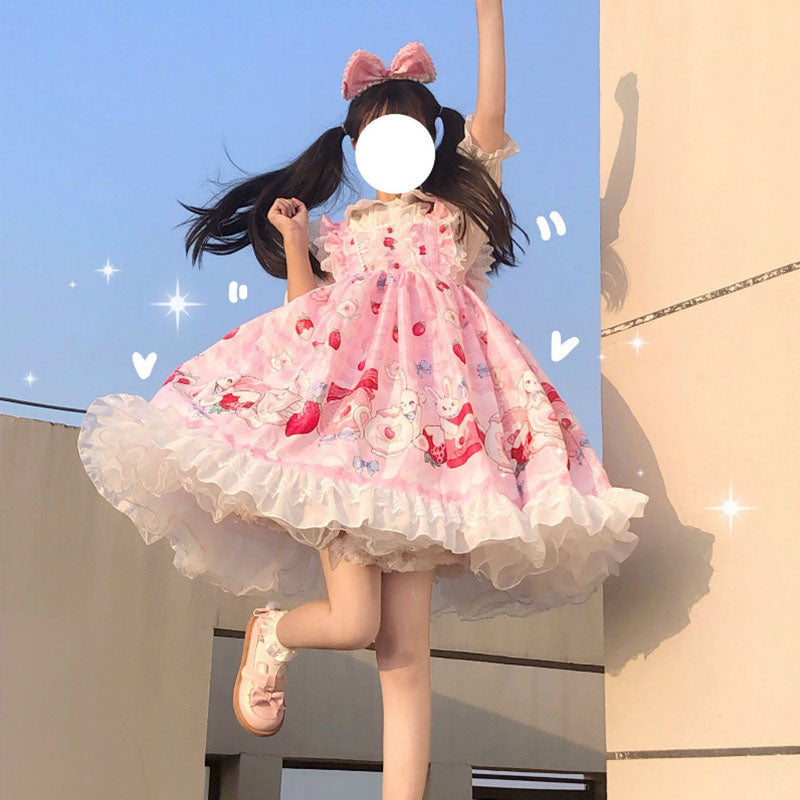 Plus Size♥JSK Dress & Blouse ♥ Ready to Ship ♥Sweet Bunny Lolita Dress