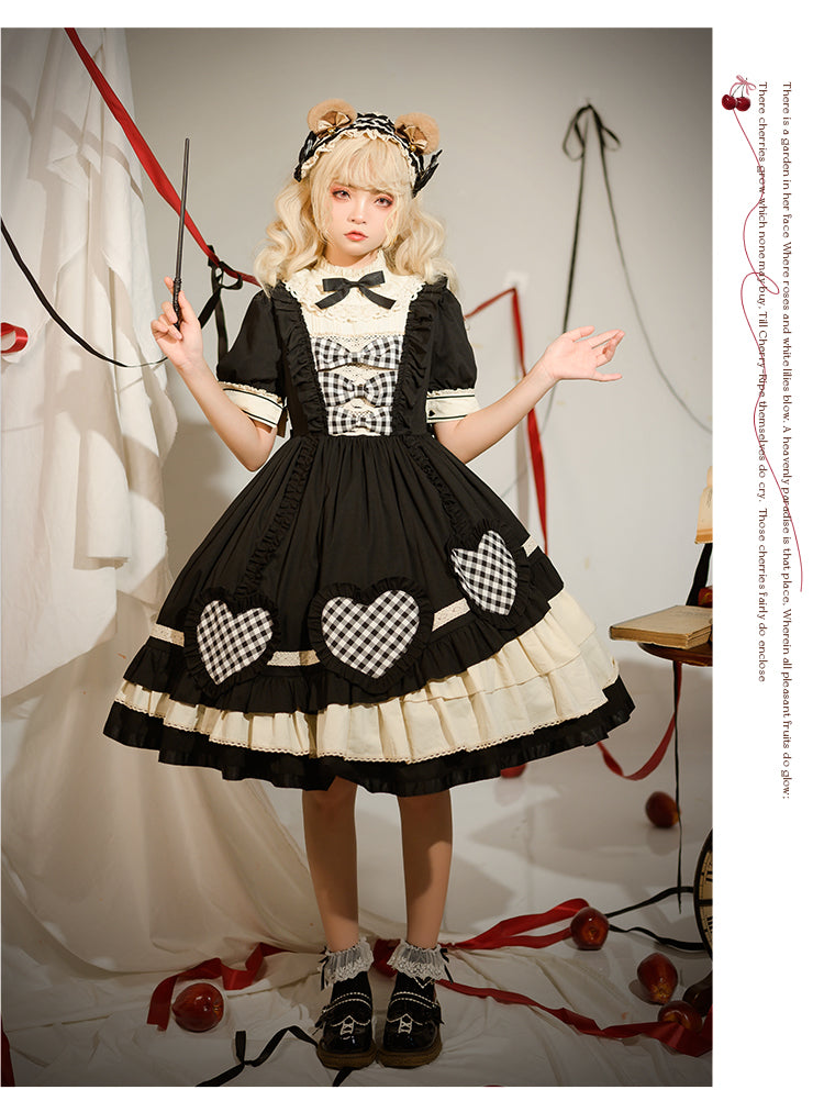 OP ♥Ready to Ship♥  To My Little Cherry ♥  Sweet Lolita Long Sleeve Dress