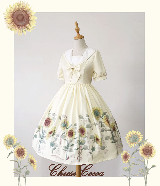 OP♥Ready to Ship♥Sunflower♥Sweet Lolita Dress