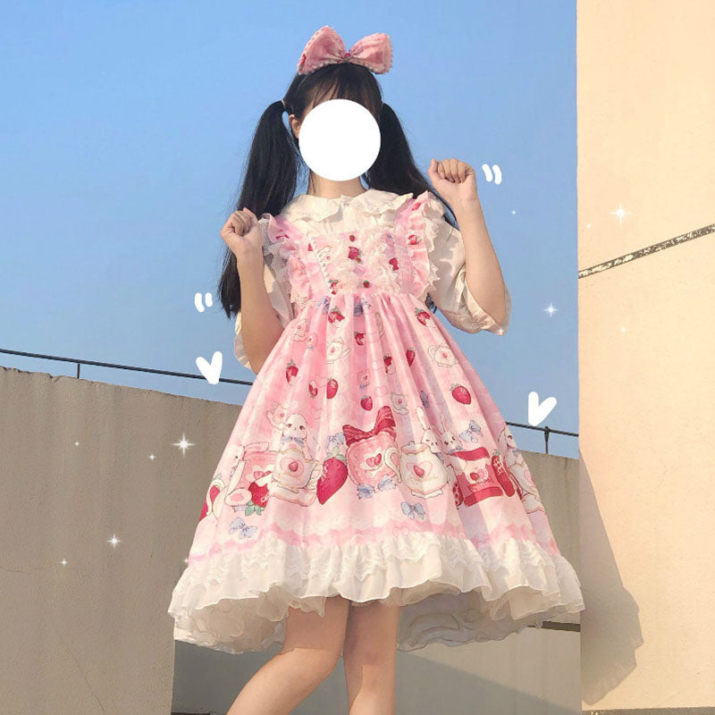 Plus Size♥JSK Dress & Blouse ♥ Ready to Ship ♥Sweet Bunny Lolita Dress