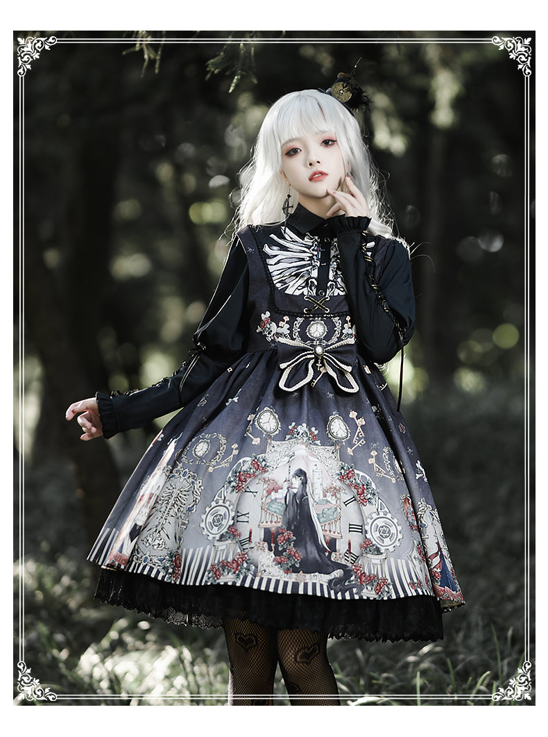 OP♥Pre-order 4 weeks♥Black Fairytale♥Gothic Lolita Dress