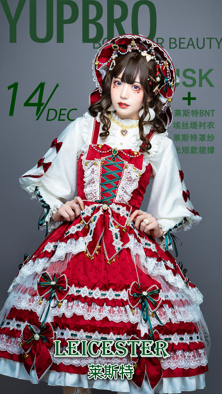 JSK Set♥Ready to Ship♥Leicester Christmas♥Sweet Lolita Dress