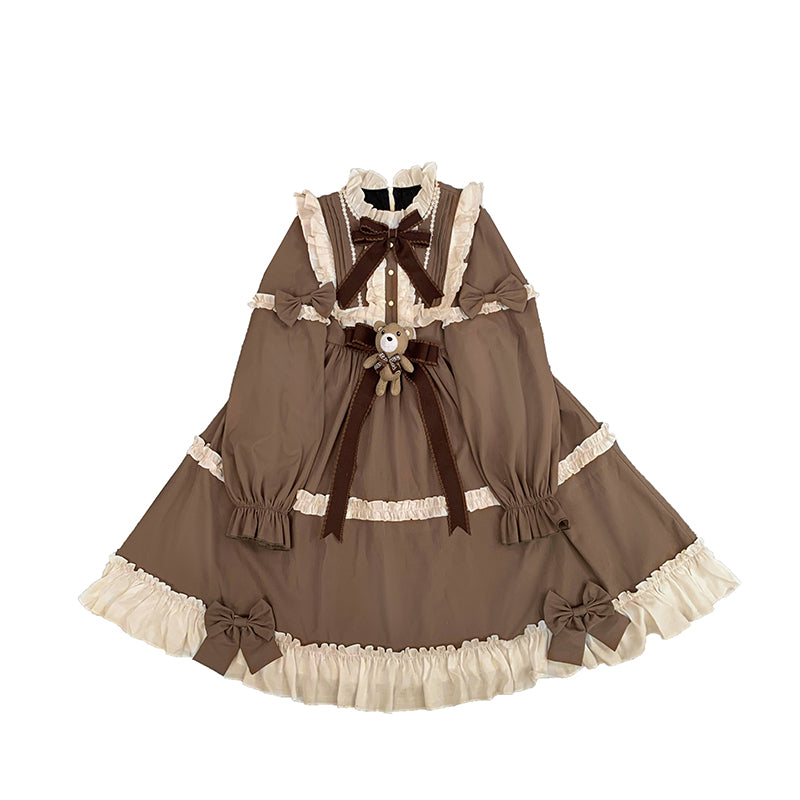 OP Dress♥Ready to Ship♥Caramel Teddy Bear♥Sweet Lolita Dress