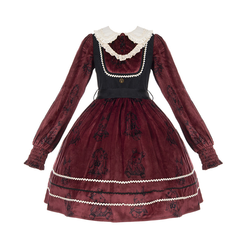 OP/ JSK♥ Ready to Ship♥Puppet Rabbit♥Sweet Lolita Dress