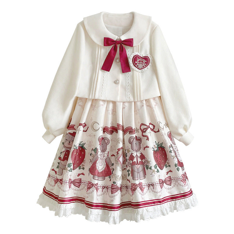JSK & Coat Set♥ Ready to Ship ♥Winter gift♥Sweet Lolita Dress