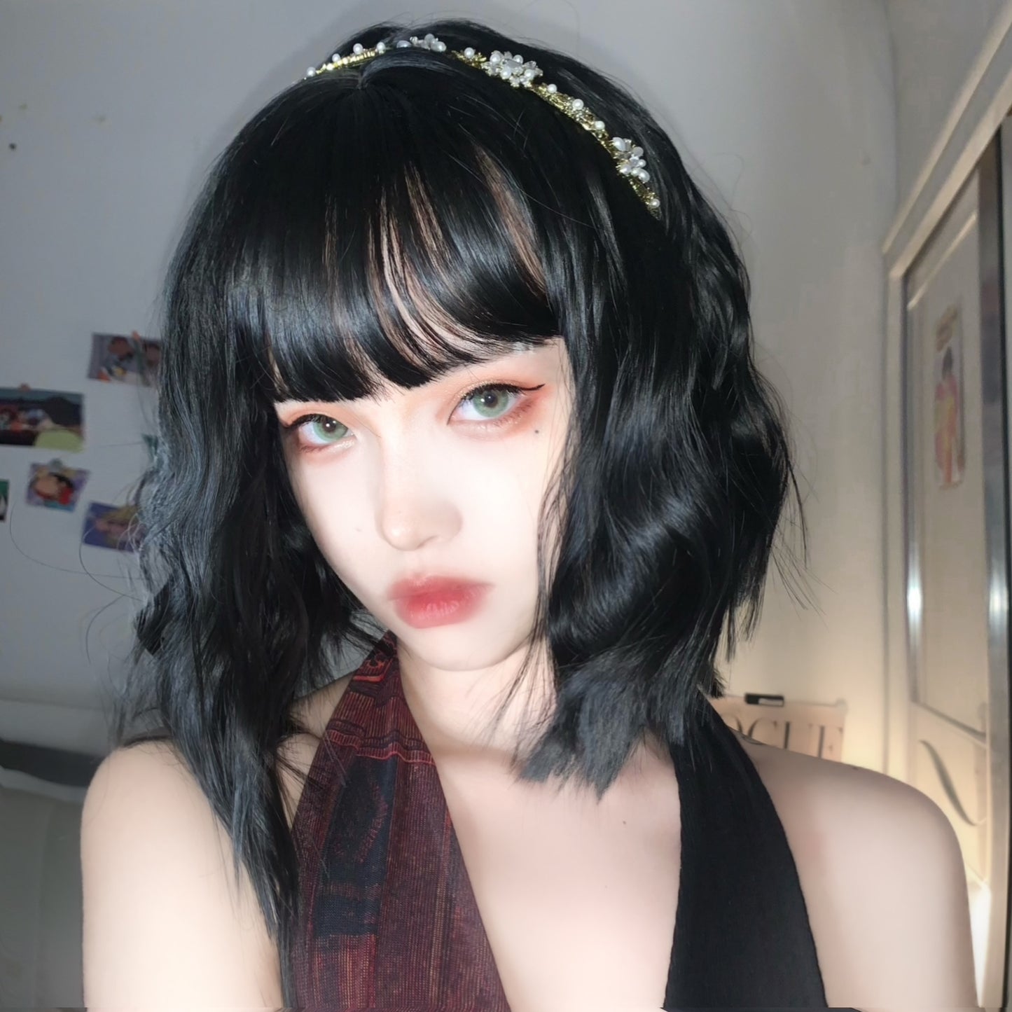 White Short Wig