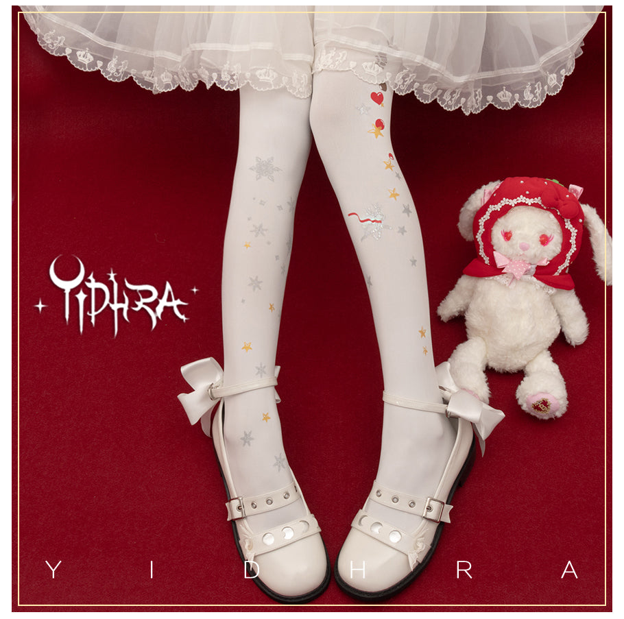 Christmas Deer Lolita Tights By Yidhra
