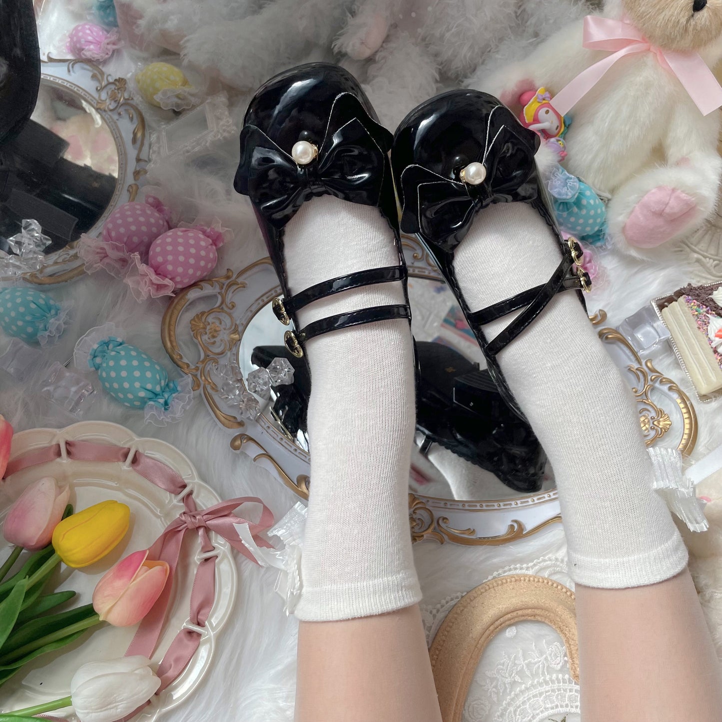 Sweet Lolita Low Heel Shoes-Miss.Winnie