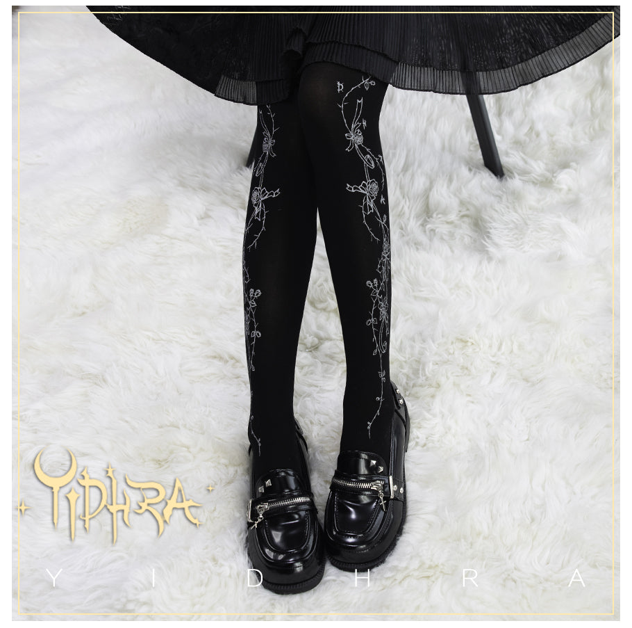 Rose Princess Lolita Tights By Yidhra