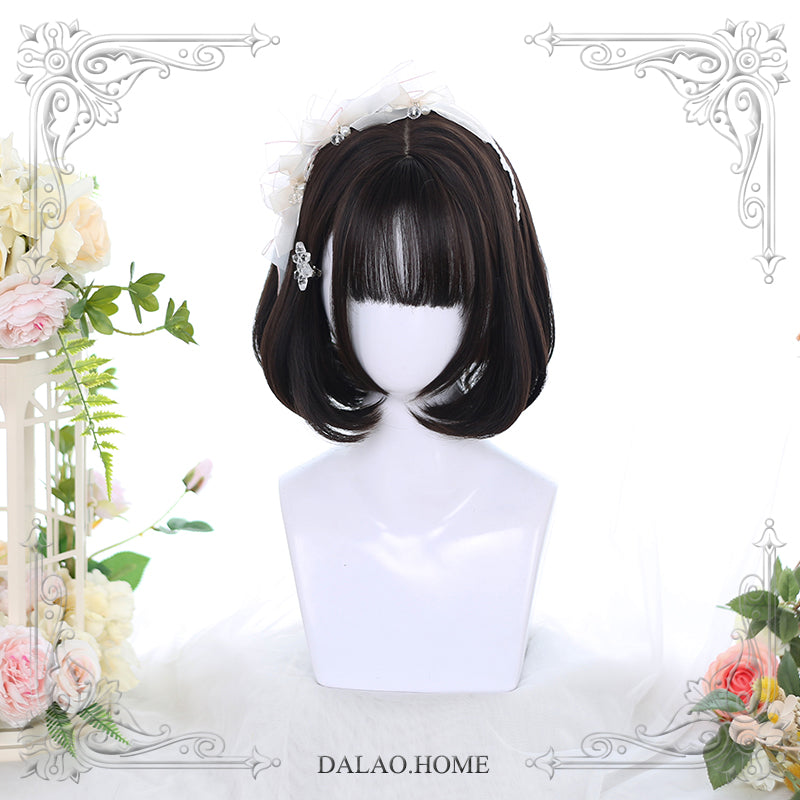 Buckle Short See-through Banged Wig