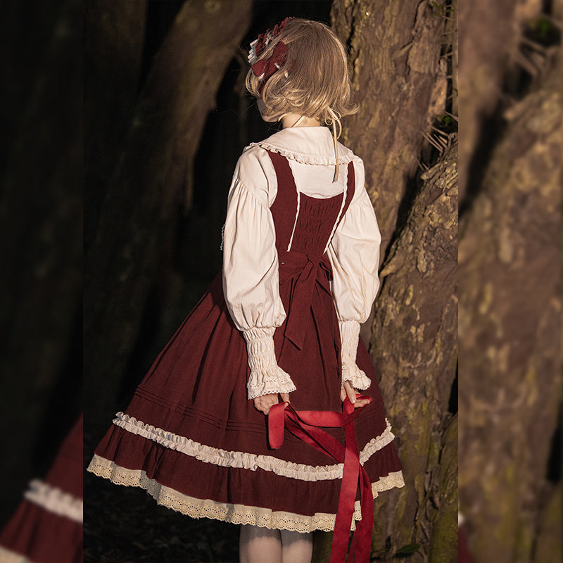 JSK & Cape♥ Ready to Ship♥Little Red Riding Hood ♥ Sweet Lolita dress