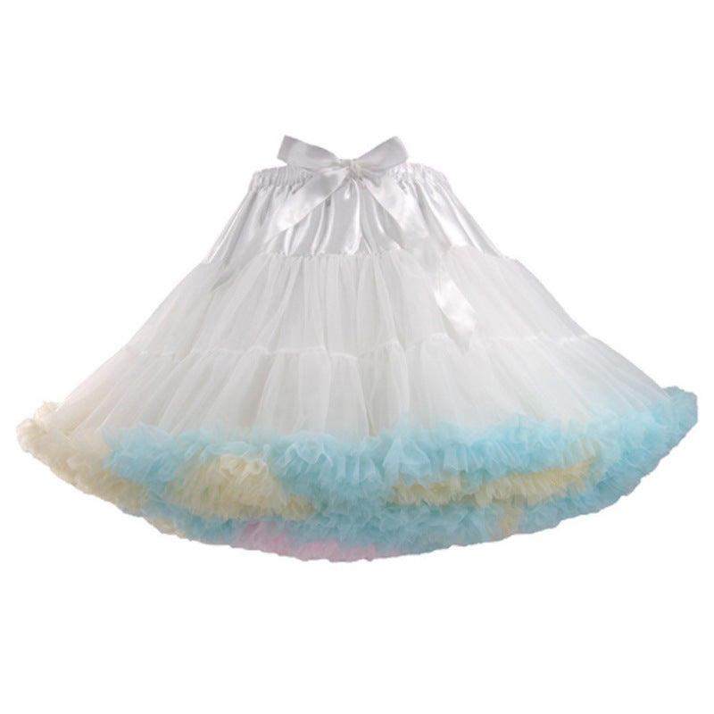 Daily 40cm Length Cloud Colorful Petticoat