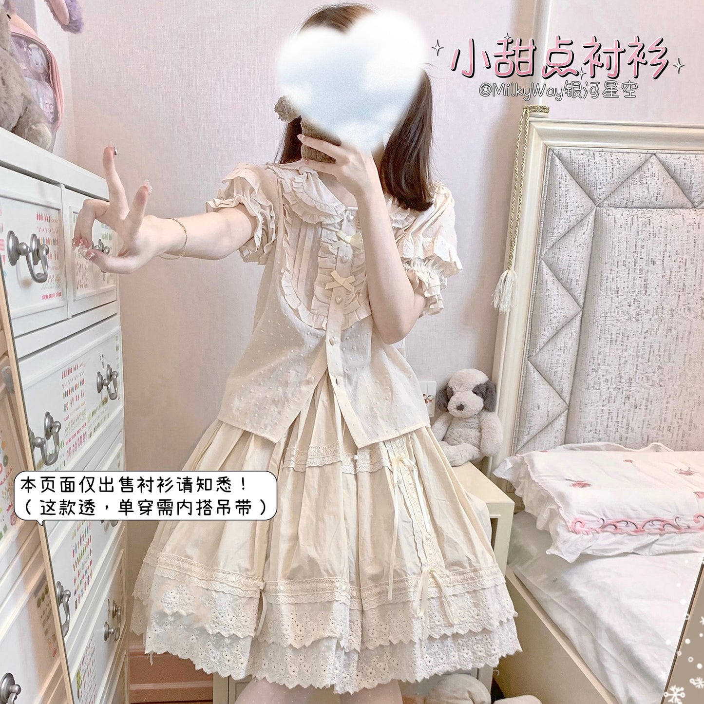 Peter Pan Collar Lolita Dress Blouse