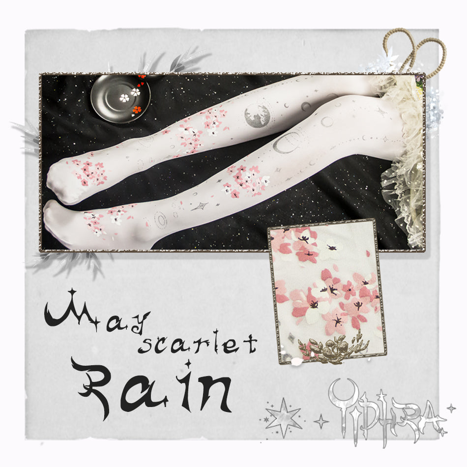 May Scarlet Rain Tights By Yidhra