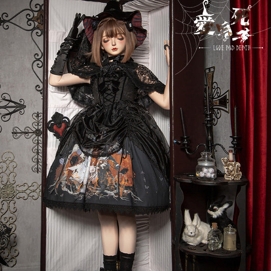 JSK Dress♥Ready to Ship♥ Red Rabbit Witch ♥Gothic Lolita Dress