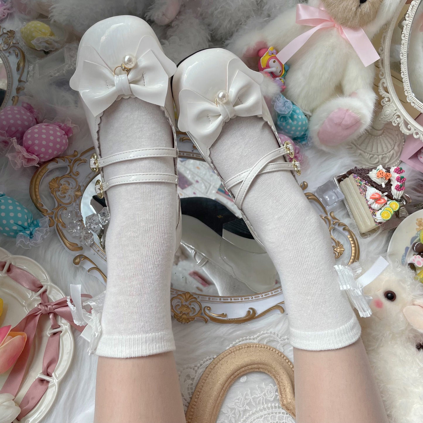 Sweet Lolita Low Heel Shoes-Miss.Winnie