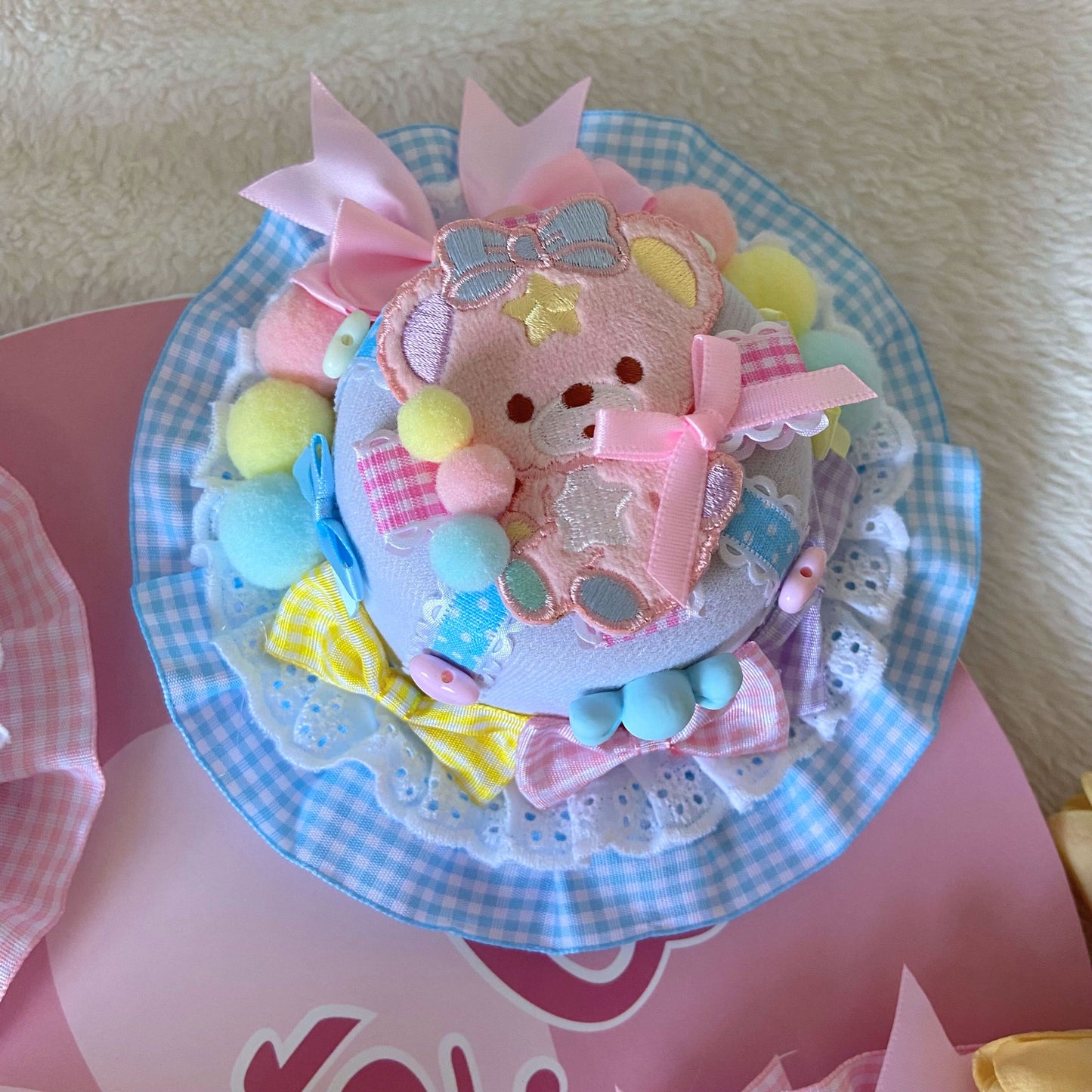 Handmade Sweet Bear Top Hat