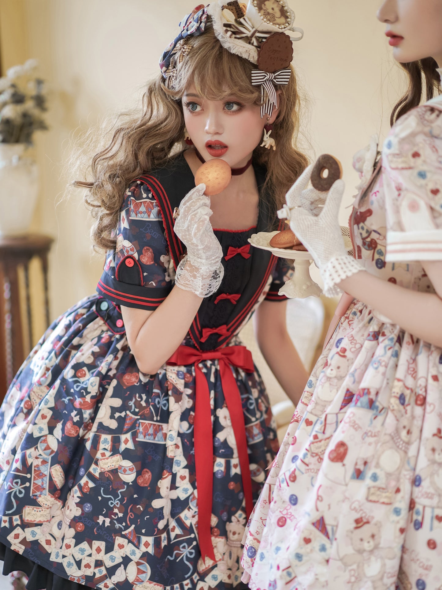 OP♥Ready to Ship♥Bear Circus♥Sweet Lolita Dress