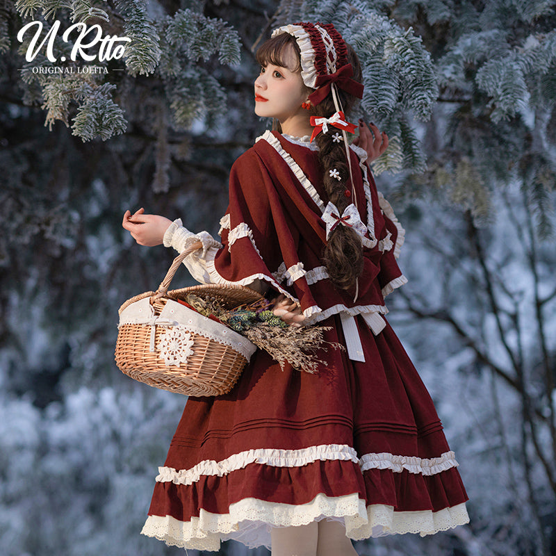 JSK & Cape♥ Ready to Ship♥Little Red Riding Hood ♥ Sweet Lolita dress