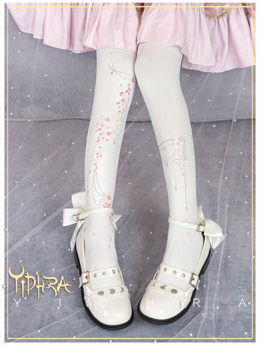 Wisteria Lolita Tights By Yidhra