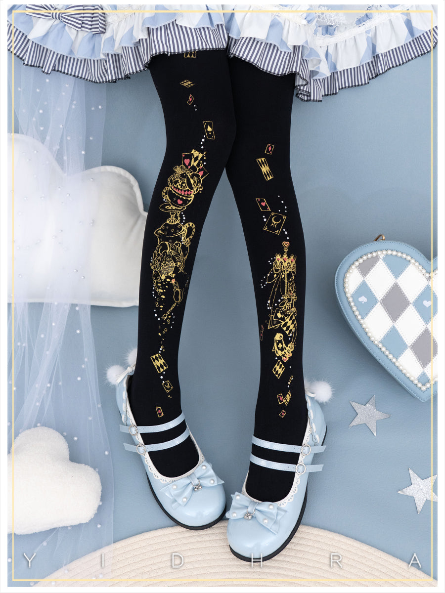 Alice's Afternoon Tea Lolita Tights By Yidhra