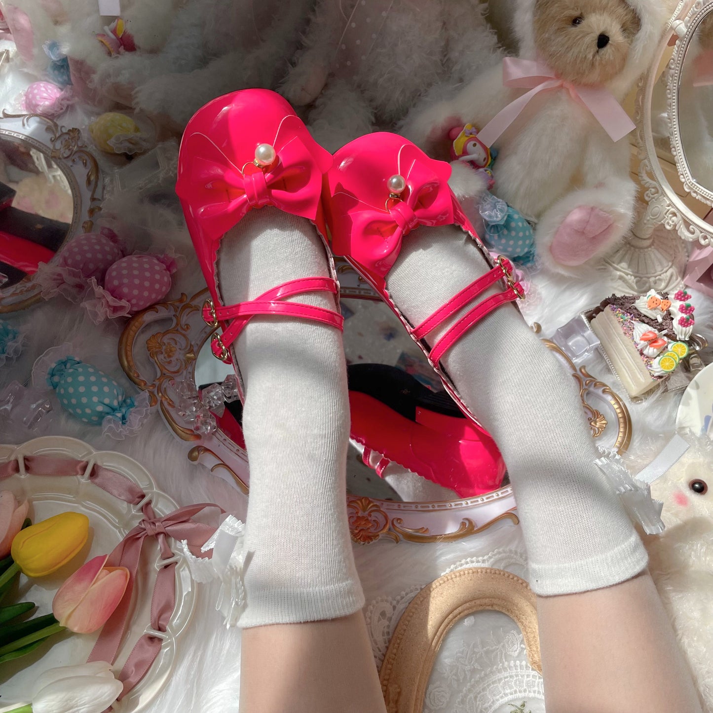 Sweet Lolita Low Heel Shoes-Miss.Winnie