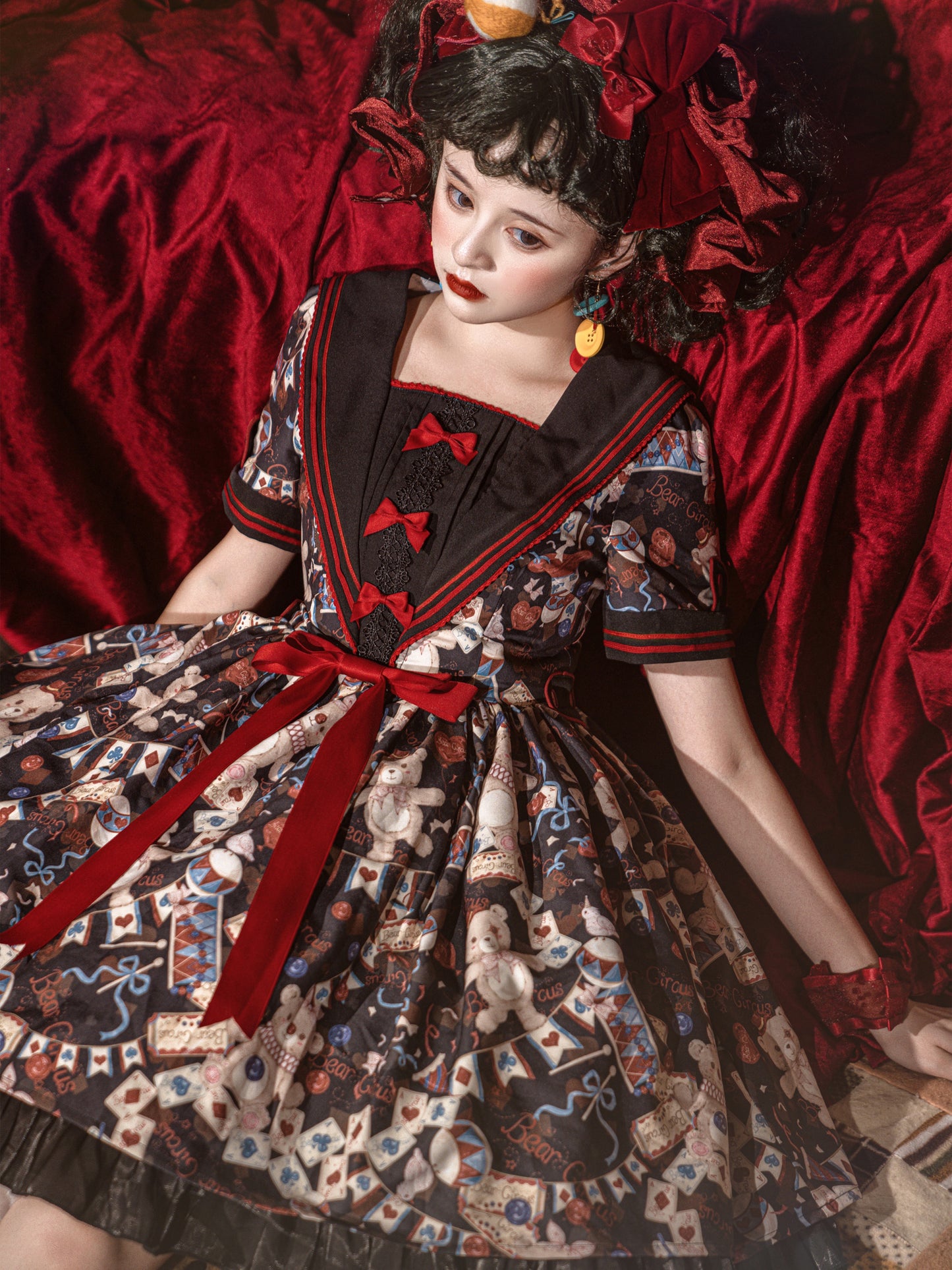 OP♥Ready to Ship♥Bear Circus♥Sweet Lolita Dress
