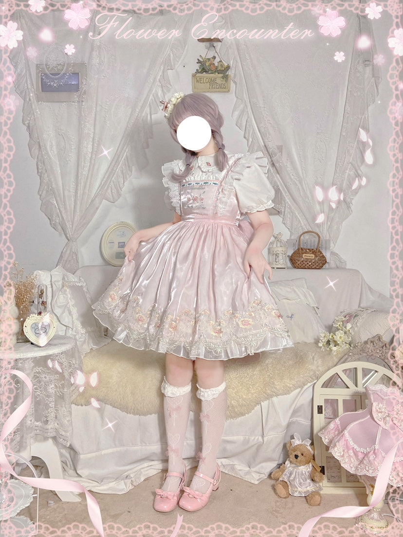 JSK♥Ready to Ship♥Flower Encounter♥Sweet Lolita Dress