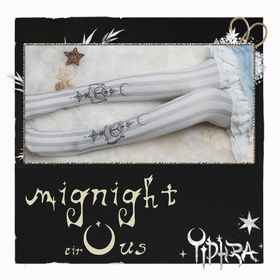 Midnight Cirous Lolita Tights By Yidhra