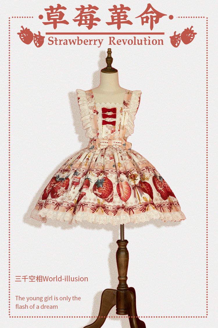 JSK & OP Dress♥Ready to Ship♥ Strawberry Revolution ♥Sweet Lolita Dress
