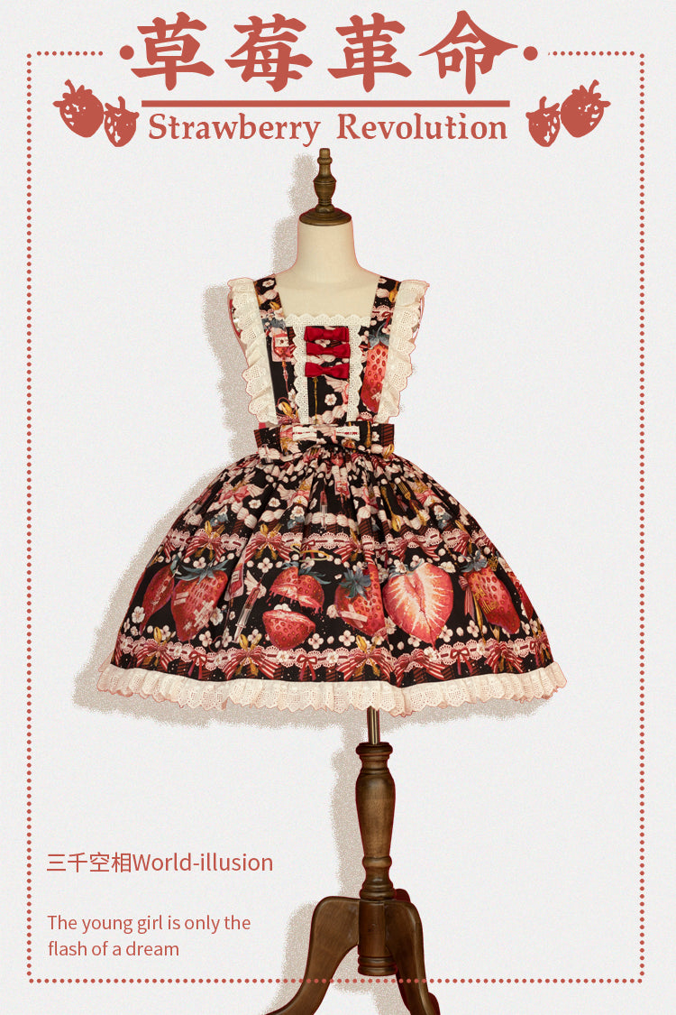 JSK & OP Dress♥Ready to Ship♥ Strawberry Revolution ♥Sweet Lolita Dress