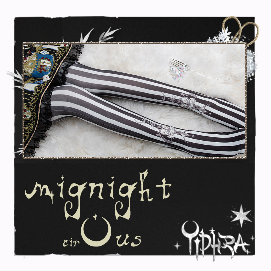 Midnight Cirous Lolita Tights By Yidhra