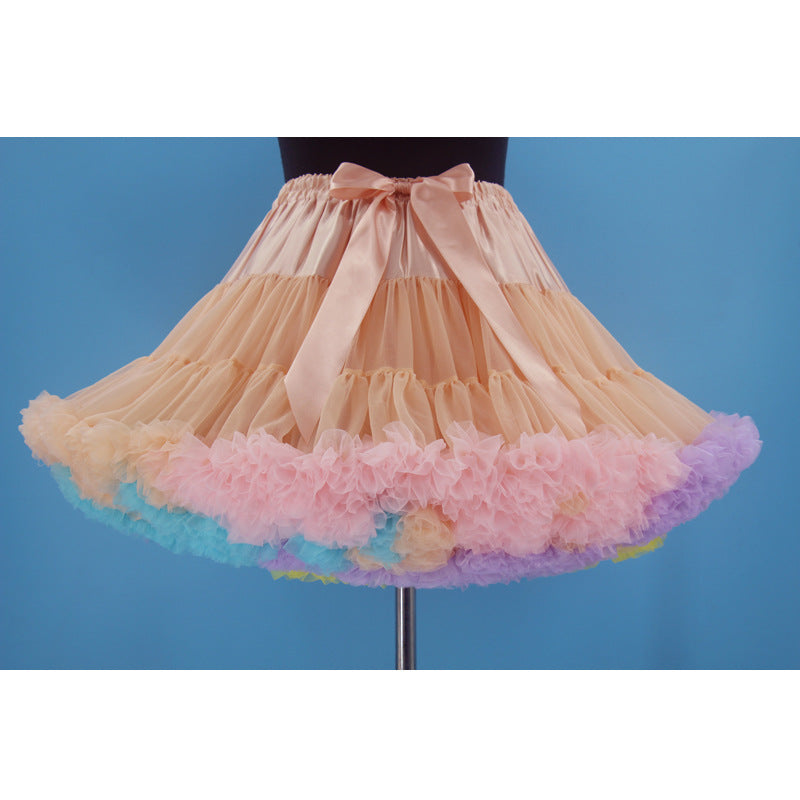 Daily 40cm Length Cloud Colorful Petticoat