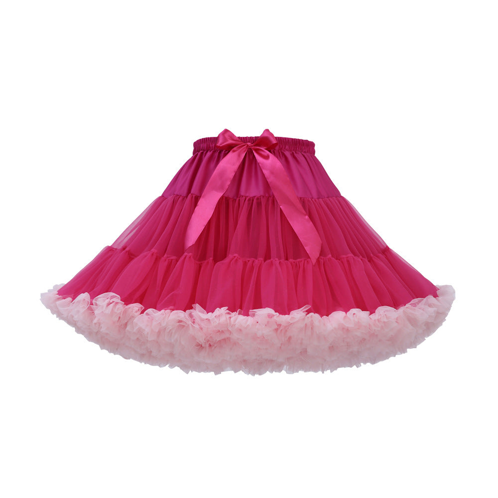 Daily 40cm Length Cloud Colorful Petticoat