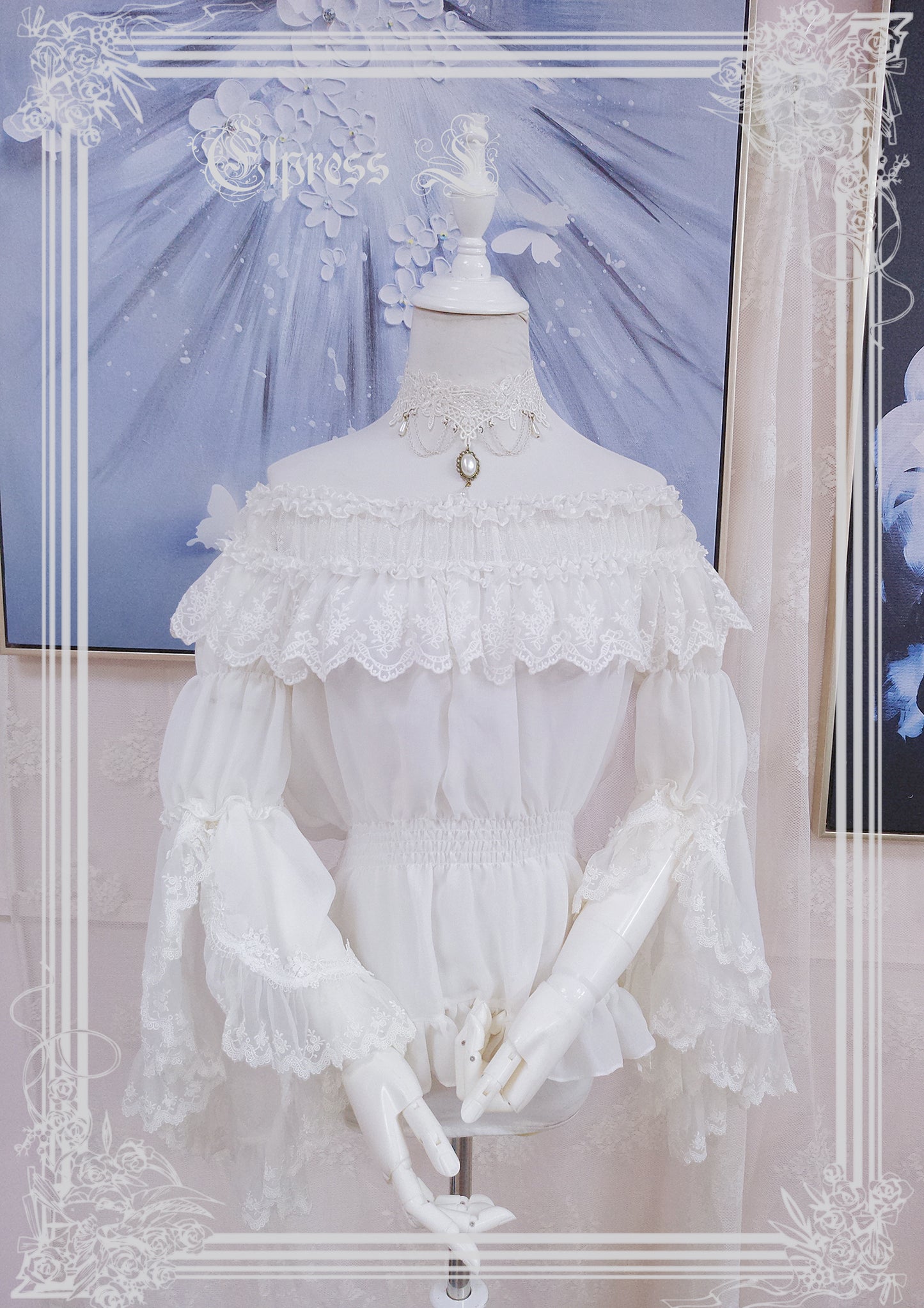 JSK Set♥Ready to Ship♥Fish Scale♥Elegant Hime Lolita Dress