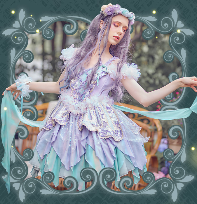 JSK Dress♥Ready to Ship♥ Elf Princess♥ Lovely Lolita Dress