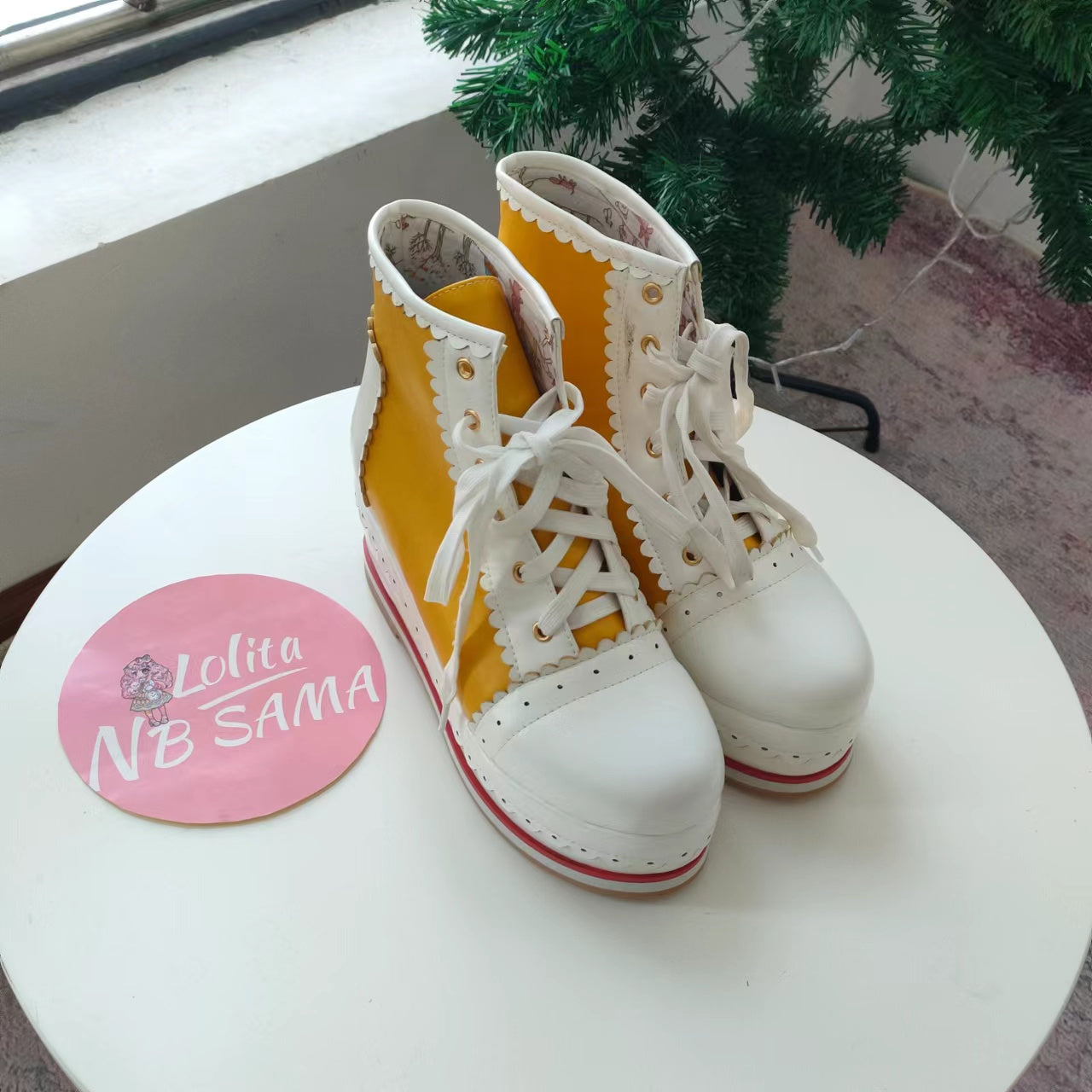Sweet Cute Platform Lace-up Cosplay Lolita Boots