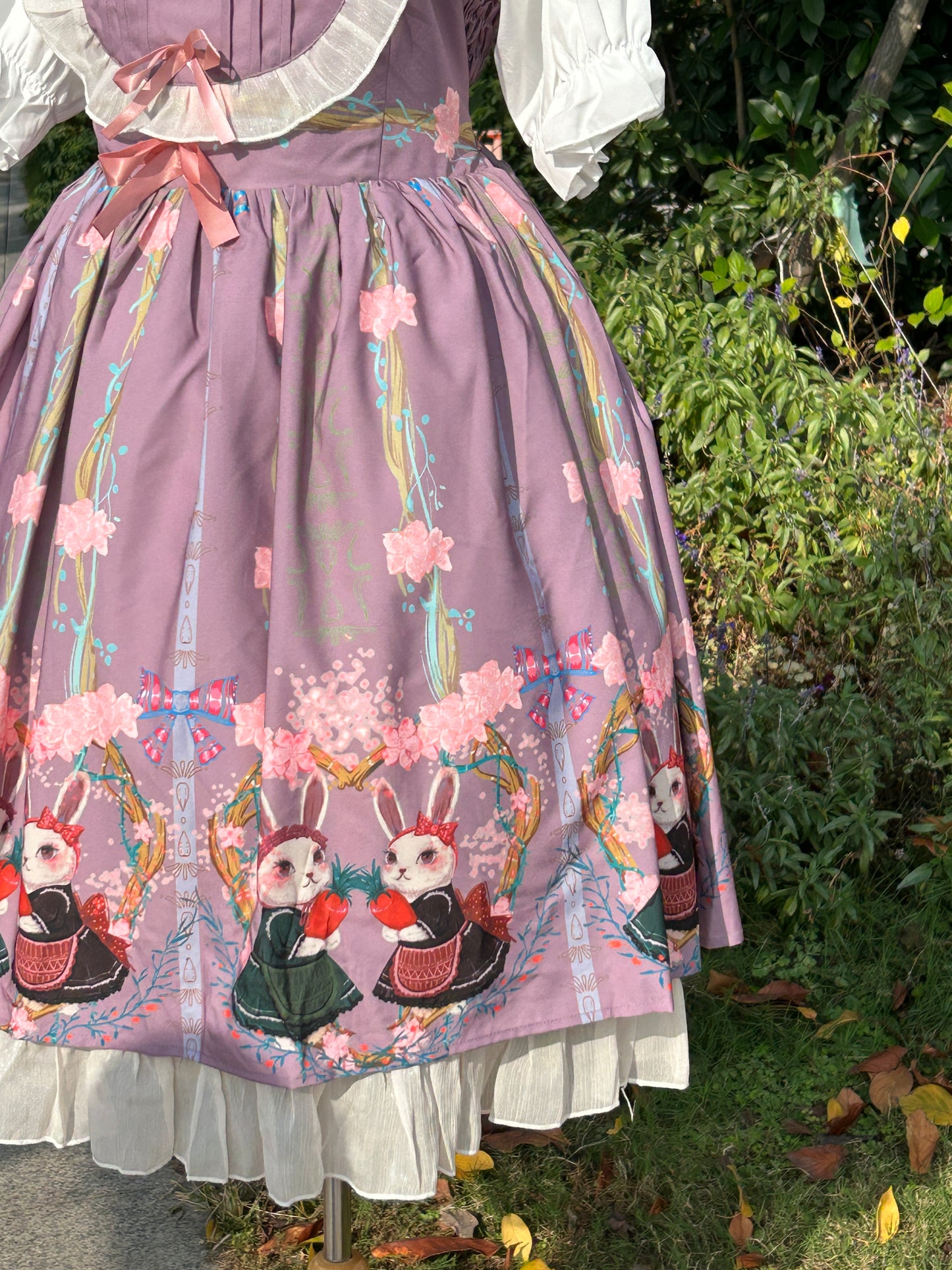 OP&JSK Dress♥Ready to Ship♥ Picnic Bunny ♥Sweet Lolita Dress